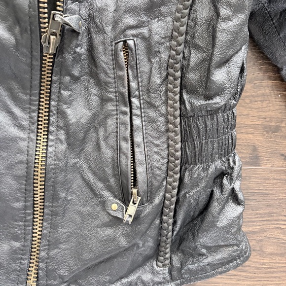 USA Bikers Dream Apparel Black Leather Jacket - Picture 10 of 13